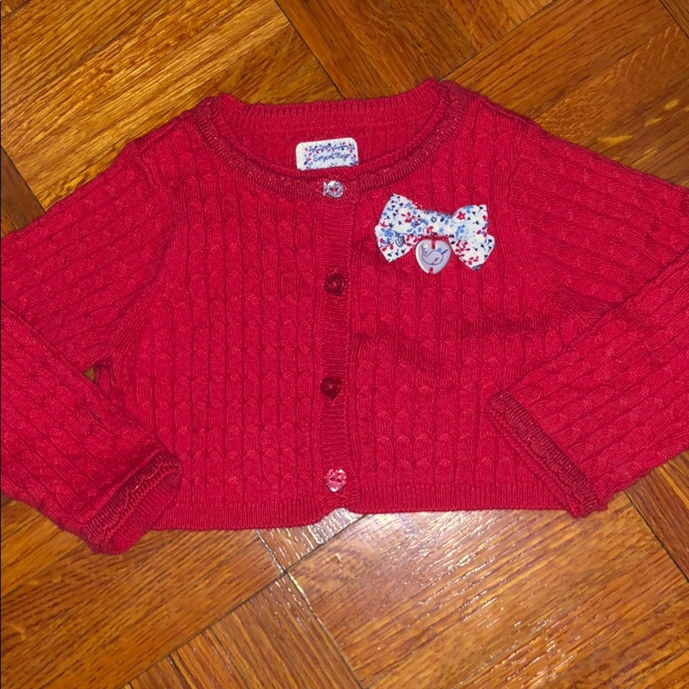 Sergent Major Red Cardigan